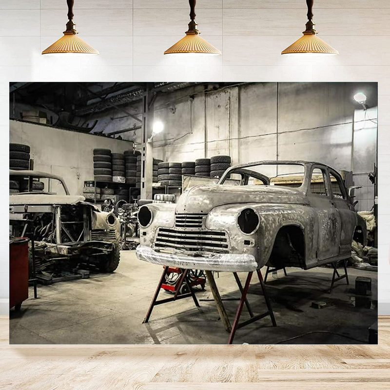 Auto Repair Shop Background - Telones de Fondo para Fotografía de