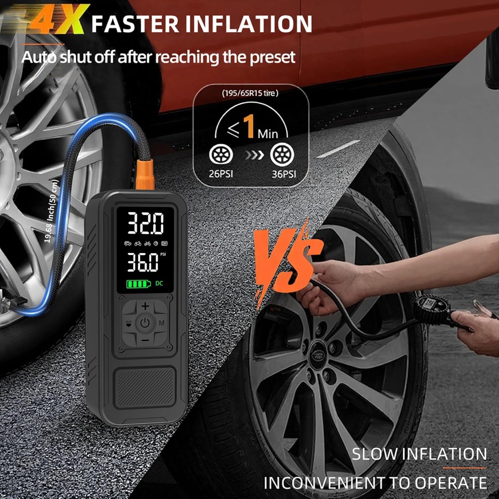 Inflador de Neumáticos Inalámb - Air Compressor reseña y precio